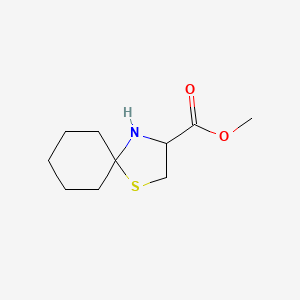 molecular formula C10H17NO2S B13906278 Methyl 1-thia-4-azaspiro[4.5]decane-3-carboxylate 