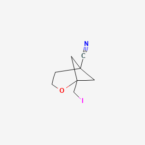 1-(Iodomethyl)-2-oxabicyclo[3.1.1]heptane-5-carbonitrile