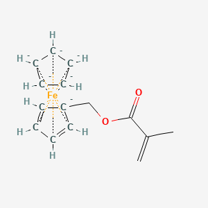 molecular formula C15H16FeO2-6 B13906306 Cyclopenta-2,4-dien-1-ylmethyl 2-methylprop-2-enoate;cyclopentane;iron 