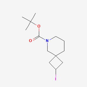 molecular formula C13H22INO2 B13906308 tert-Butyl 2-iodo-6-azaspiro[3.5]nonane-6-carboxylate 