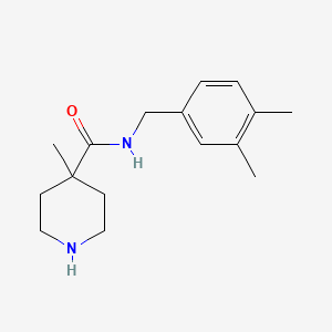 molecular formula C16H24N2O B13906316 N-(3,4-dimethylbenzyl)-4-methylpiperidine-4-carboxamide 