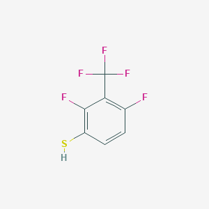 molecular formula C7H3F5S B13906328 2,4-Difluoro-3-trifluoromethylbenzenethiol 