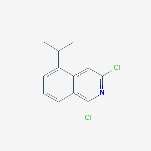 molecular formula C12H11Cl2N B13906335 1,3-Dichloro-5-isopropyl-isoquinoline 