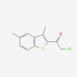 molecular formula C12H11ClOS B13906373 2-Chloro-1-(3,5-dimethyl-benzo[b]thiophen-2-yl)ethanone CAS No. 1092301-32-0