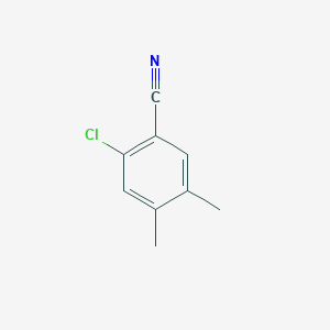 molecular formula C9H8ClN B13906390 2-Chloro-4,5-dimethylbenzonitrile 