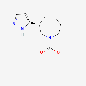 tert-butyl (3R)-3-(1H-pyrazol-3-yl)azepane-1-carboxylate