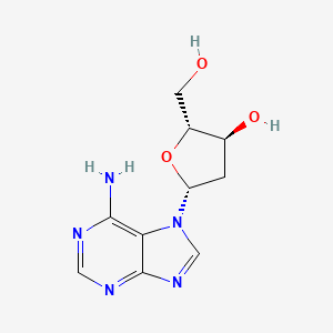 (2R,3S,5R)-5-(6-aminopurin-7-yl)-2-(hydroxymethyl)oxolan-3-ol