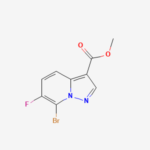 molecular formula C9H6BrFN2O2 B13906469 Methyl 7-bromo-6-fluoropyrazolo[1,5-A]pyridine-3-carboxylate 