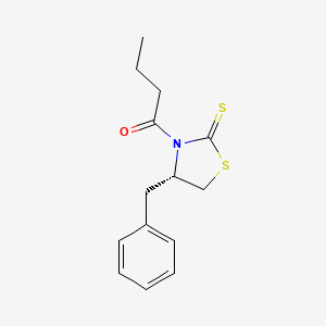 molecular formula C14H17NOS2 B13906478 1-[(4S)-4-benzyl-2-sulfanylidene-1,3-thiazolidin-3-yl]butan-1-one 