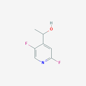 molecular formula C7H7F2NO B13906482 1-(2,5-Difluoropyridin-4-yl)ethan-1-ol 