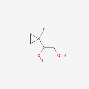 molecular formula C5H9FO2 B13906485 1-(1-Fluorocyclopropyl)ethane-1,2-diol 