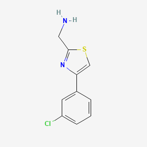 (4-(3-Chlorophenyl)thiazol-2-yl)methanamine