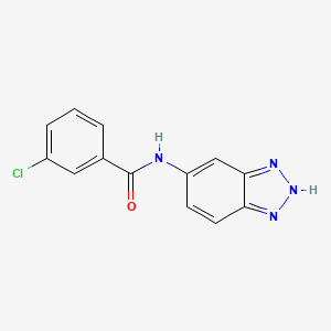 N-1H-Benzotriazol-6-yl-3-chlorobenzamide