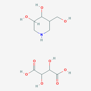 molecular formula C10H19NO9 B13906517 D-Isofagomine (D-Tartrate); Isofagomine (D-Tartrate) 