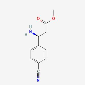 (S)-methyl 3-amino-3-(4-cyanophenyl)propanoate