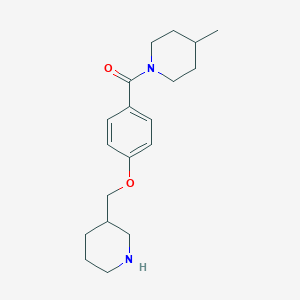 4-Methyl-1-[4-(piperidin-3-ylmethoxy)benzoyl]piperidine hydrochloride