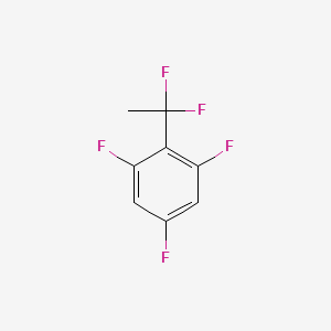 molecular formula C8H5F5 B1390656 2-(1,1-二氟乙基)-1,3,5-三氟苯 CAS No. 1138445-25-6
