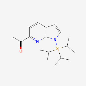 1-(1-Triisopropylsilylpyrrolo[2,3-b]pyridin-6-yl)ethanone