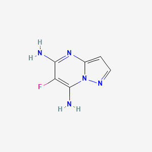 molecular formula C6H6FN5 B13906575 6-Fluoropyrazolo[1,5-a]pyrimidine-5,7-diamine 