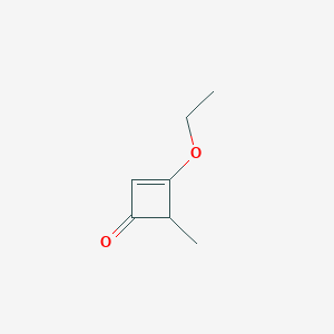 molecular formula C7H10O2 B13906582 3-Ethoxy-4-methyl-cyclobut-2-en-1-one 