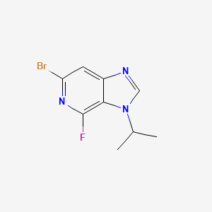 molecular formula C9H9BrFN3 B13906592 6-Bromo-4-fluoro-3-isopropyl-3h-imidazo[4,5-c]pyridine 