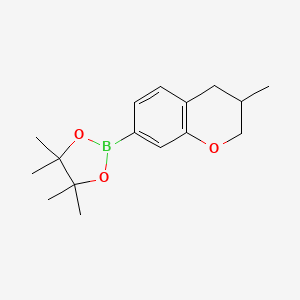 4,4,5,5-tetramethyl-2-(3-methyl-3,4-dihydro-2H-chromen-7-yl)-1,3,2-dioxaborolane