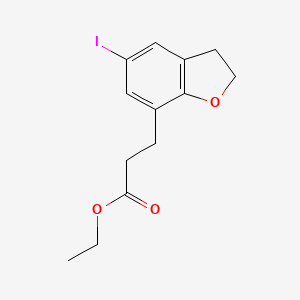 Ethyl 3-(5-iodo-2,3-dihydrobenzofuran-7-YL)propanoate