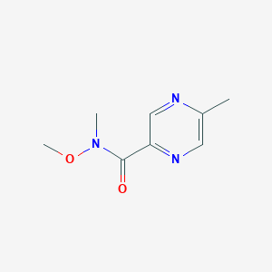 molecular formula C8H11N3O2 B1390665 n-Methoxy-n,5-dimethylpyrazine-2-carboxamide CAS No. 317335-27-6