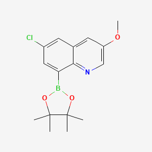 6-Chloro-3-methoxy-8-(4,4,5,5-tetramethyl-1,3,2-dioxaborolan-2-yl)quinoline