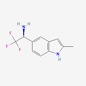 (1S)-2,2,2-trifluoro-1-(2-methyl-1H-indol-5-yl)ethanamine