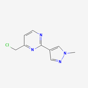 4-(Chloromethyl)-2-(1-methylpyrazol-4-yl)pyrimidine