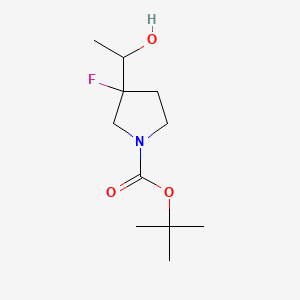 Tert-butyl 3-fluoro-3-(1-hydroxyethyl)pyrrolidine-1-carboxylate