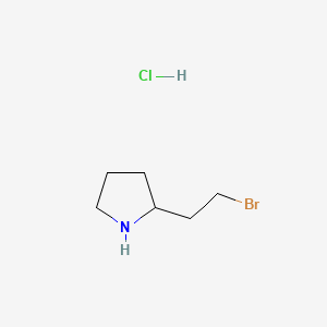 molecular formula C6H13BrClN B13906727 (2S)-2-(2-bromoethyl)pyrrolidine;hydrochloride 