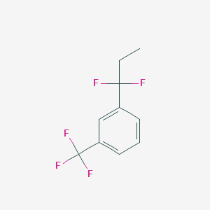 molecular formula C10H9F5 B1390673 1-(1,1-二氟丙基)-3-(三氟甲基)苯 CAS No. 1138445-56-3