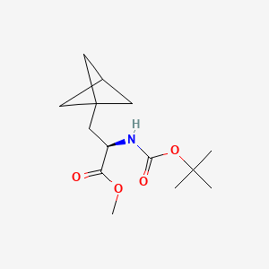 methyl (2R)-3-(1-bicyclo[1.1.1]pentanyl)-2-(tert-butoxycarbonylamino)propanoate