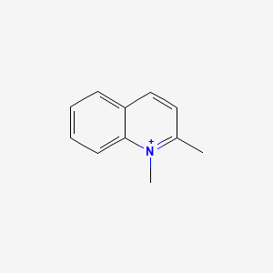 molecular formula C11H12N+ B13906745 1,2-Dimethylquinolin-1-ium 