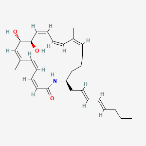 (3Z,5Z,7Z,9S,10R,11Z,13Z,15Z,20S)-9,10-dihydroxy-7,15-dimethyl-20-[(2E,4E)-octa-2,4-dienyl]-1-azacycloicosa-3,5,7,11,13,15-hexaen-2-one