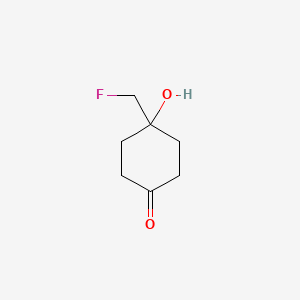 4-(Fluoromethyl)-4-hydroxycyclohexan-1-one