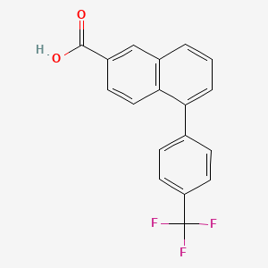 5-[4-(Trifluoromethyl)phenyl]-2-naphthalenecarboxylic acid