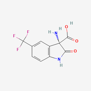 (3S)-3-amino-2-oxo-5-(trifluoromethyl)-1H-indole-3-carboxylic acid