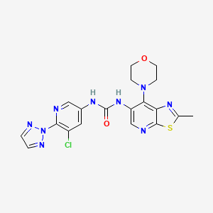 1-(5-Chloro-6-(2H-1,2,3-triazol-2-yl)pyridin-3-yl)-3-(2-methyl-7-morpholinothiazolo[5,4-b]pyridin-6-yl)urea