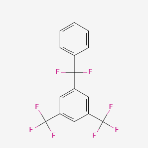 molecular formula C15H8F8 B1390680 1-(二氟苯甲基)-3,5-双(三氟甲基)苯 CAS No. 1138445-31-4