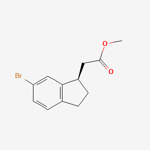 Methyl 2-[(1R)-6-bromoindan-1-YL]acetate