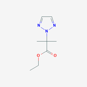 molecular formula C8H13N3O2 B13906811 Ethyl 2-methyl-2-(triazol-2-YL)propanoate 