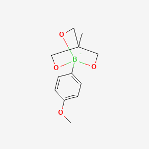 1-(4-Methoxyphenyl)-4-methyl-2,6,7-trioxa-1-borabicyclo[2.2.2]octan-1-uide