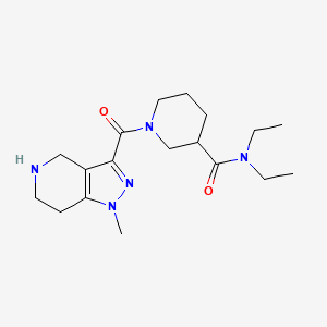 N,N-diethyl-1-[(1-methyl-4,5,6,7-tetrahydro-1H-pyrazolo[4,3-c]pyridin-3-yl)carbonyl]piperidine-3-carboxamide