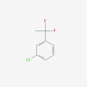 B1390686 1-Chloro-3-(1,1-difluoroethyl)benzene CAS No. 1204295-57-7