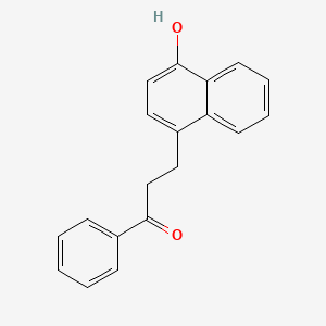 molecular formula C19H16O2 B13906862 3-(4-Hydroxynaphthalen-1-yl)-1-phenylpropan-1-one 