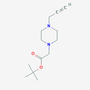 molecular formula C13H22N2O2 B13906905 Tert-butyl 2-(4-(prop-2-YN-1-YL)piperazin-1-YL)acetate 