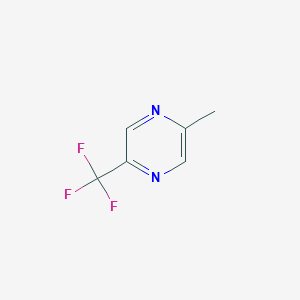 molecular formula C6H5F3N2 B1390692 2-甲基-5-(三氟甲基)吡嗪 CAS No. 1186195-51-6